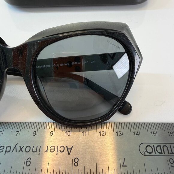 Coach HC8193 – Dark Grey Glitter Sunglasses - Picture 10 of 13